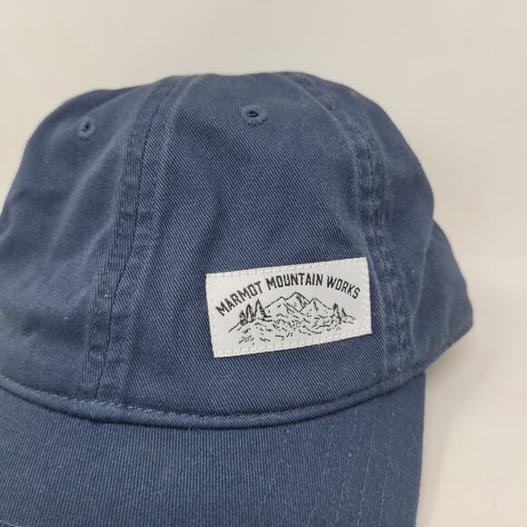 Marmot Aulin Hat Cap Mountain Works One Size Navy Blue Outdoor Hiking Adjustable - Picture 3 of 9